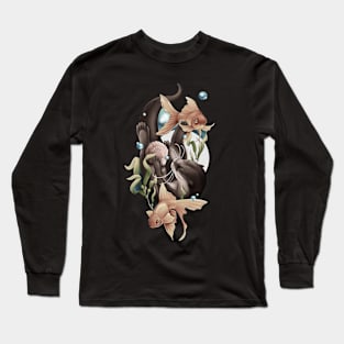 otter and fish Long Sleeve T-Shirt